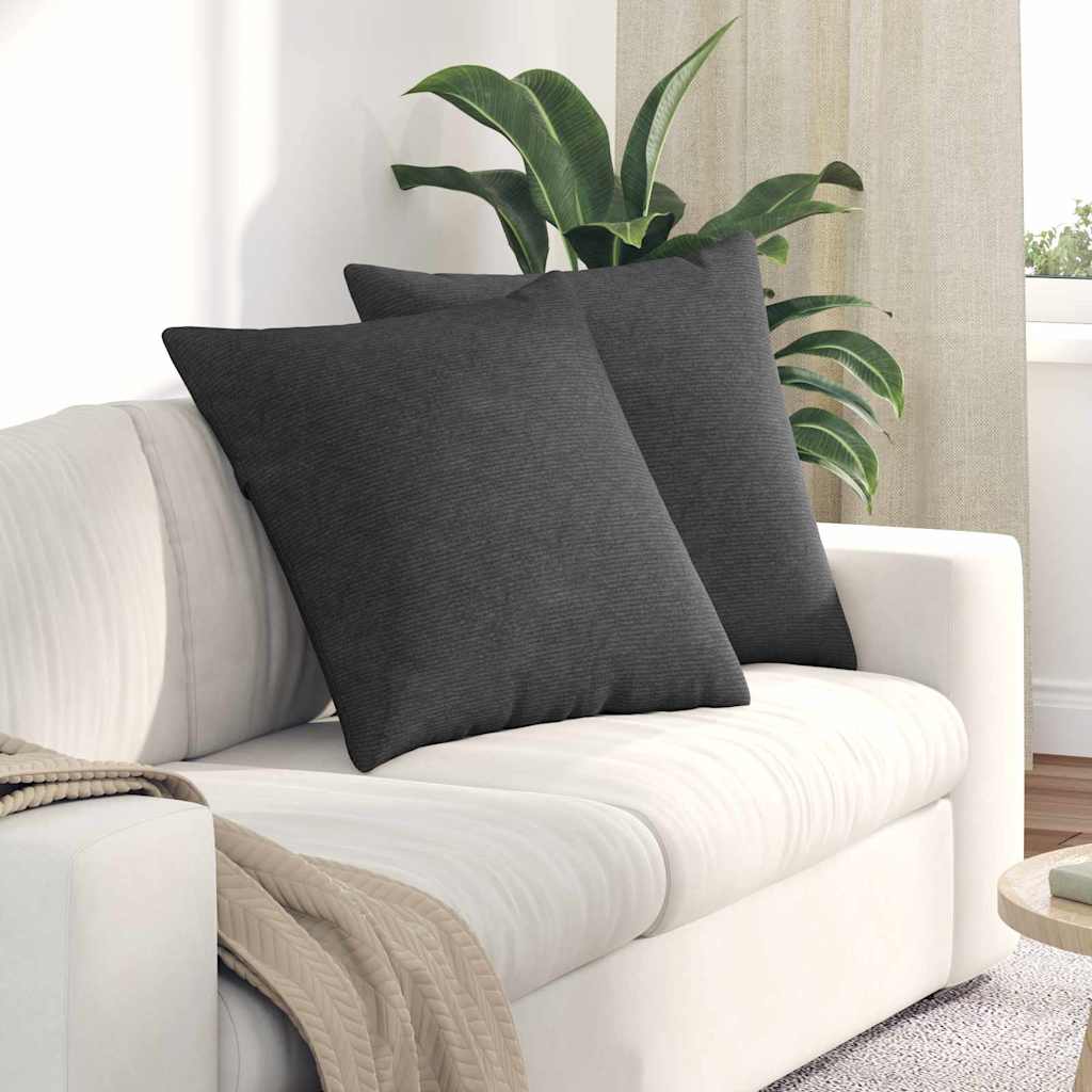 vidaXL Zitkussens 2 pcs Lichtgrijs 50 x 30 cm Corduroy stof