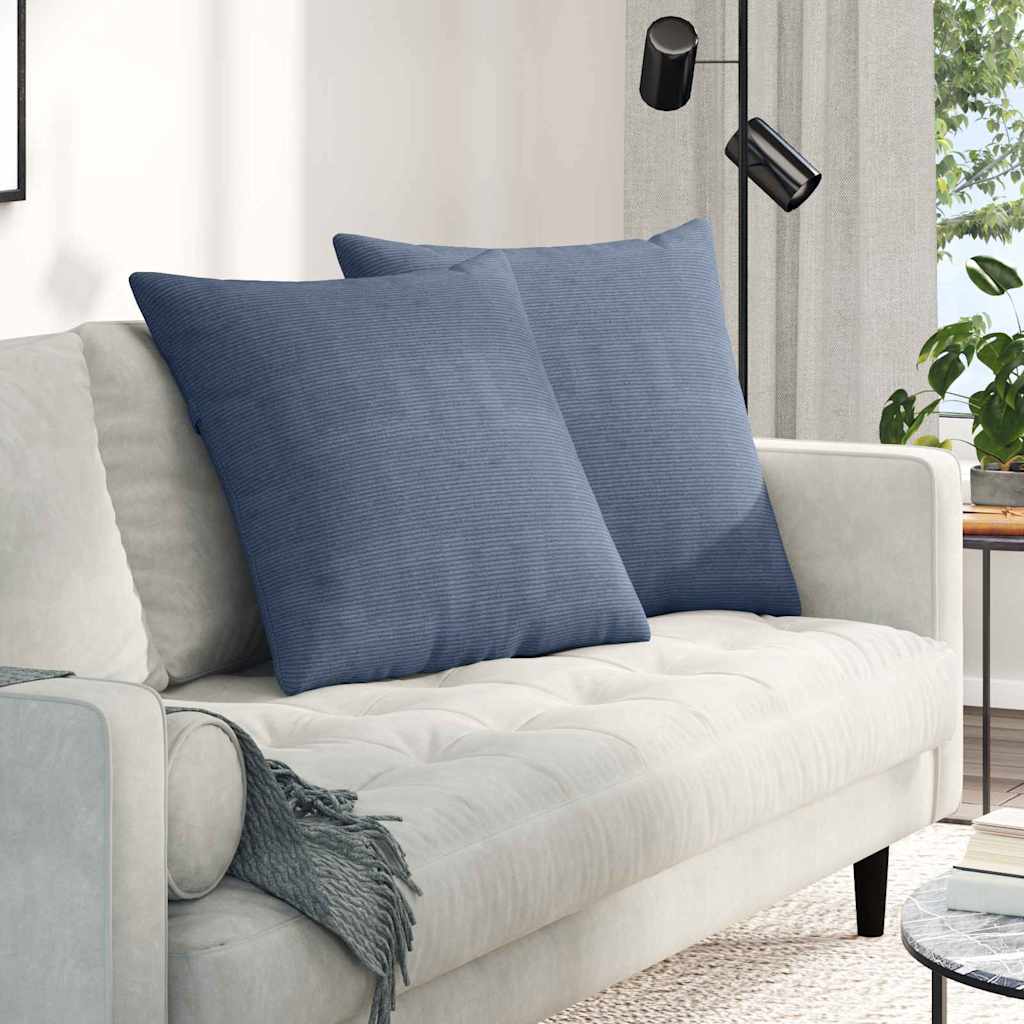 vidaXL Zitkussens 2 pcs Lichtgrijs 50 x 30 cm Corduroy stof