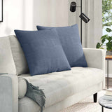 vidaXL Zitkussens 2 pcs Lichtgrijs 50 x 30 cm Corduroy stof