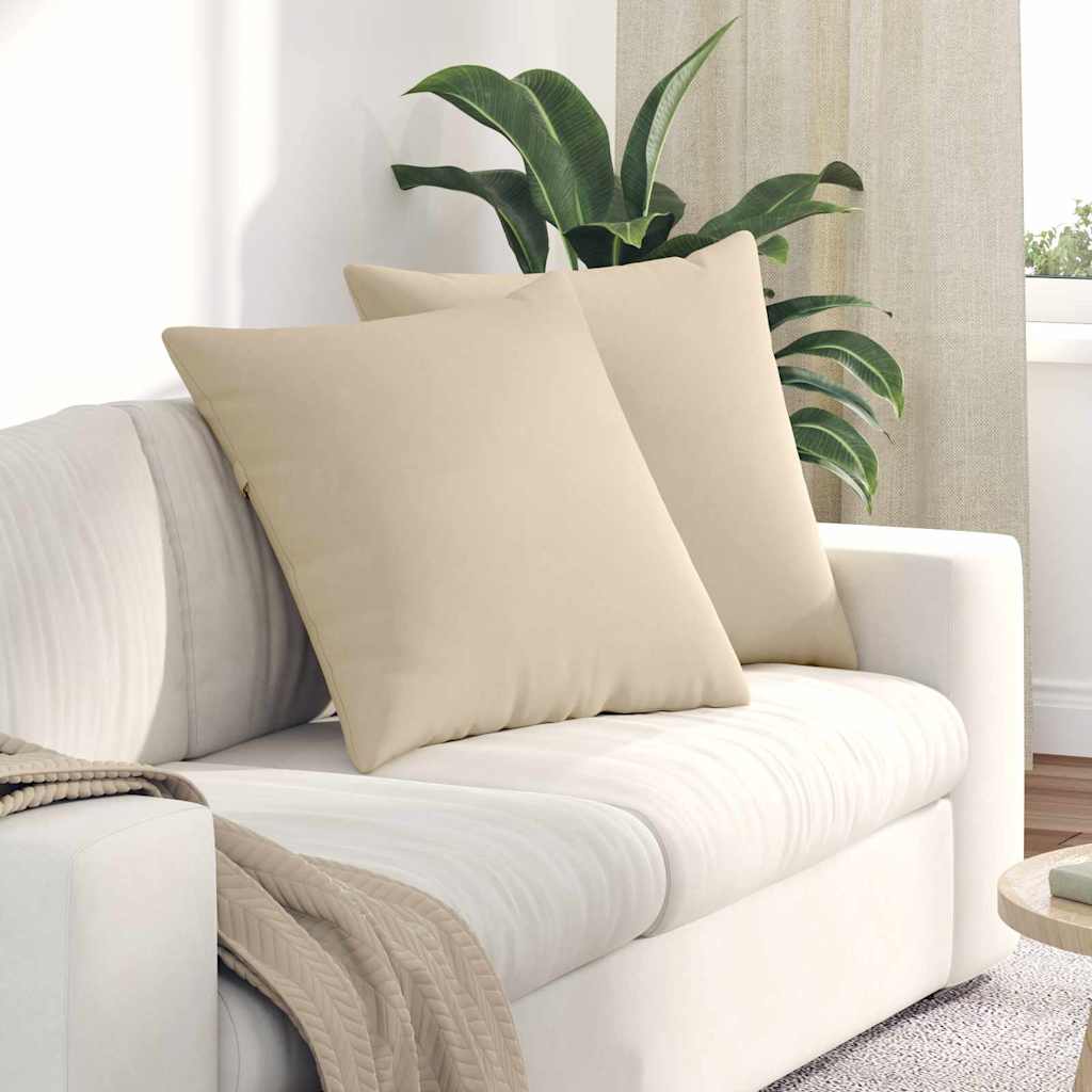 vidaXL Zitkussens 2 pcs Taupe 60 x 40 cm Stof