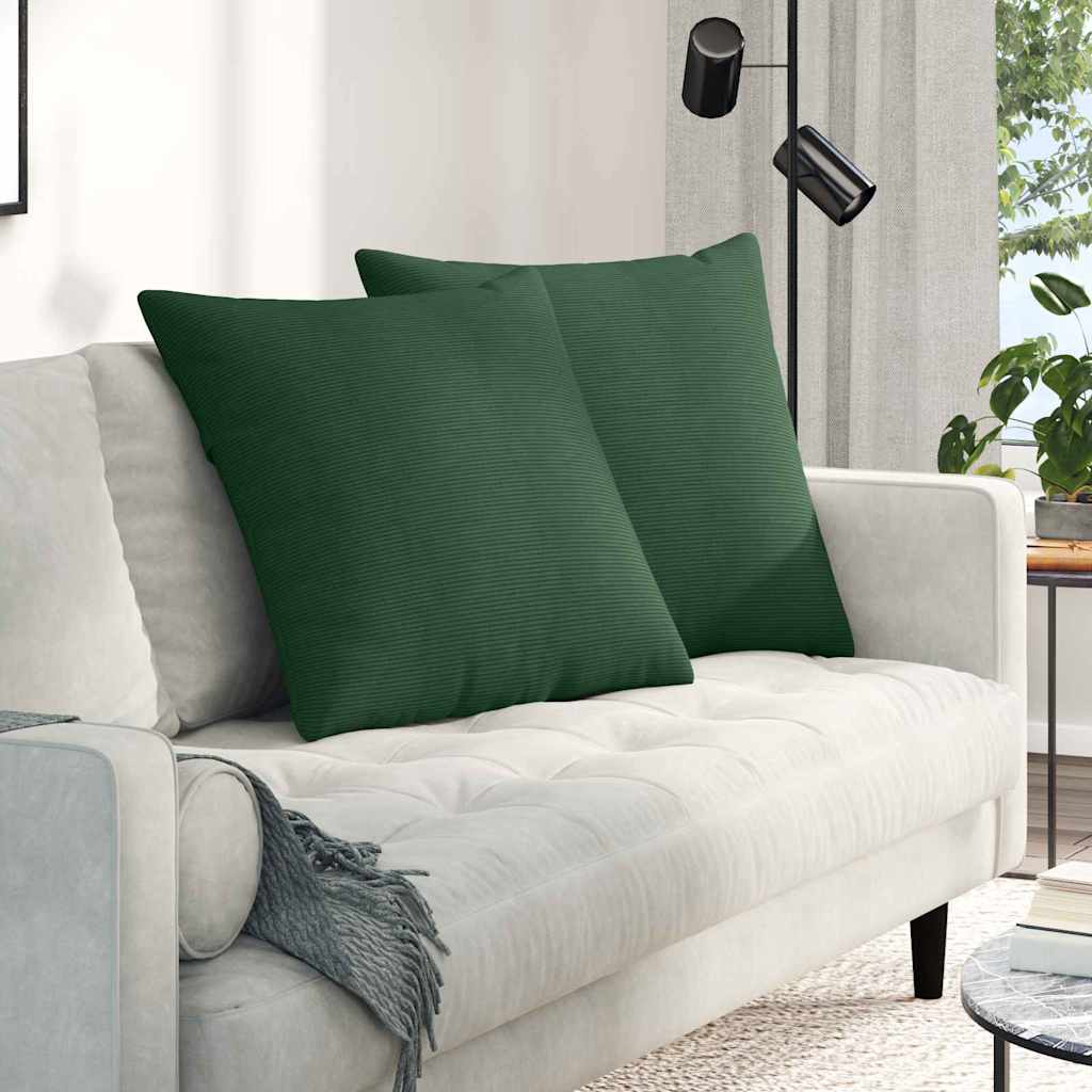 vidaXL Zitkussens 2 pcs Lichtgrijs 50 x 30 cm Corduroy stof