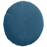 vidaXL Zitkussens 2 pcs Blauw Ø 40 x 13 cm Fluweel