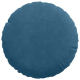 vidaXL Zitkussens 2 pcs Blauw Ø 40 x 13 cm Fluweel