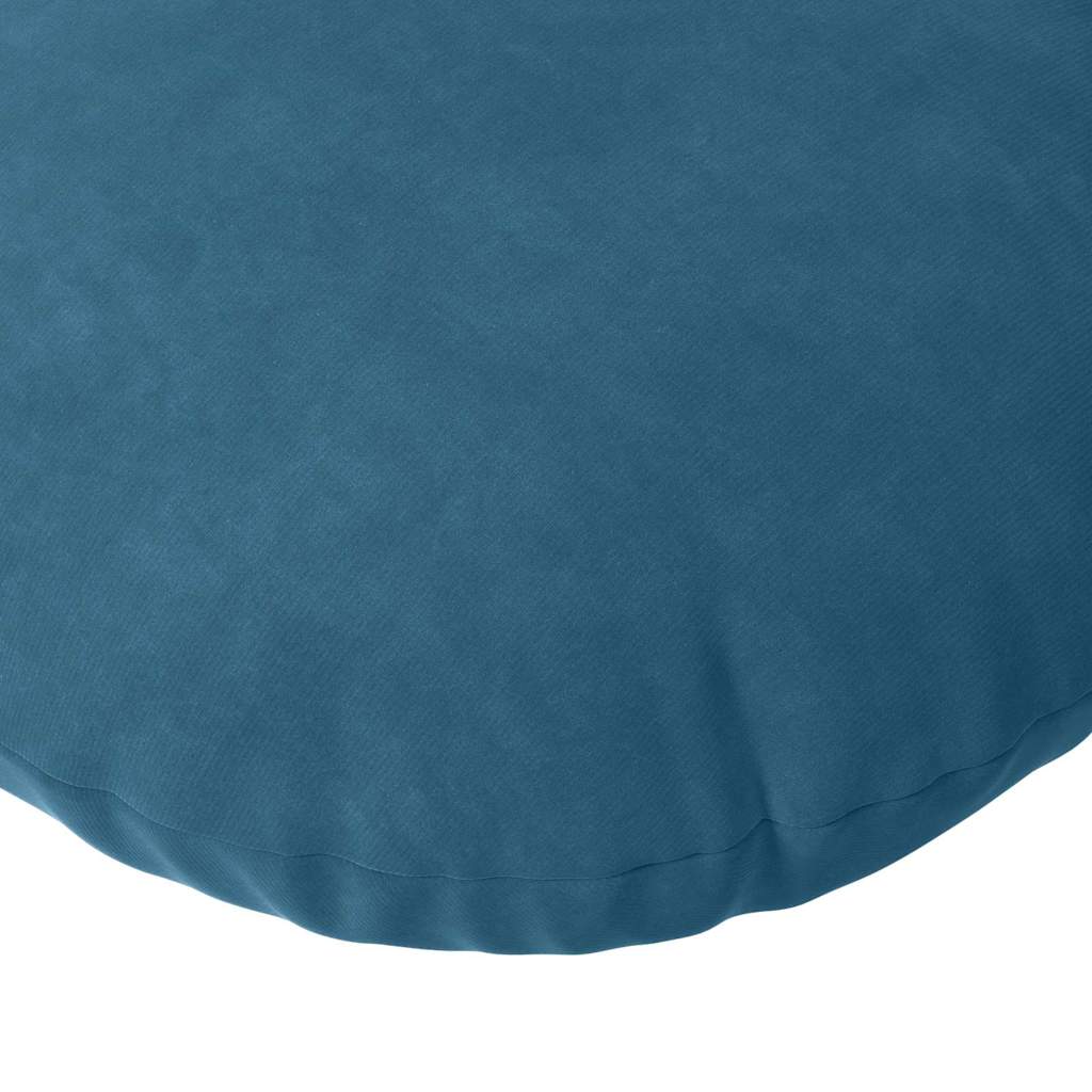 vidaXL Zitkussens 2 pcs Blauw Ø 40 x 13 cm Fluweel