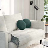 vidaXL Zitkussens 2 pcs Blauw Ø 40 x 13 cm Fluweel