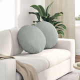 vidaXL Zitkussens 2 pcs Blauw Ø 40 x 13 cm Fluweel