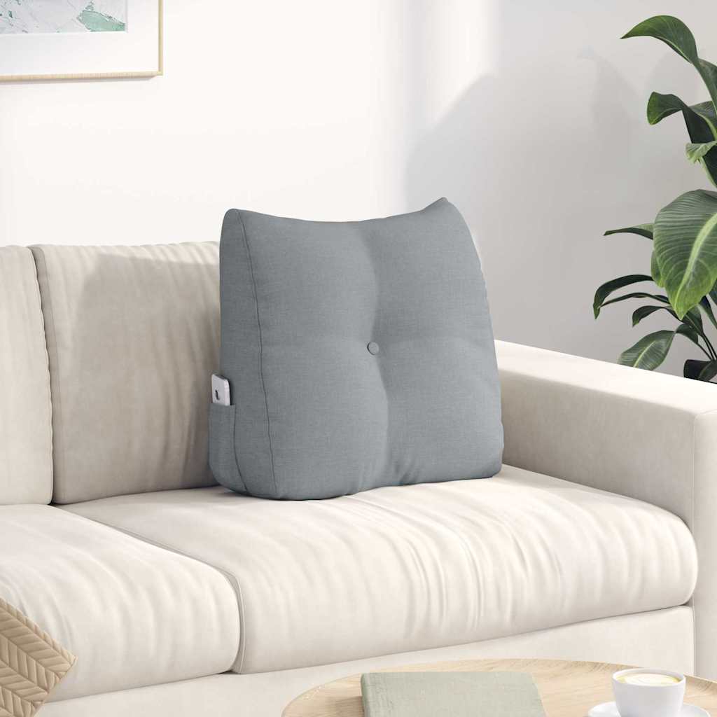 vidaXL Back Cushion Light Grey 45 x 24 x 50 cm Fabric