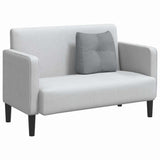 vidaXL Back Cushion Light Grey 45 x 24 x 50 cm Fabric