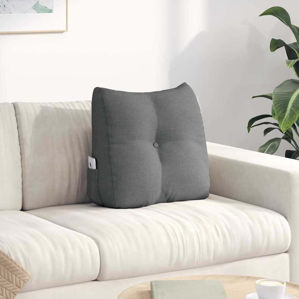 vidaXL Back Cushion Light Grey 45 x 24 x 50 cm Fabric