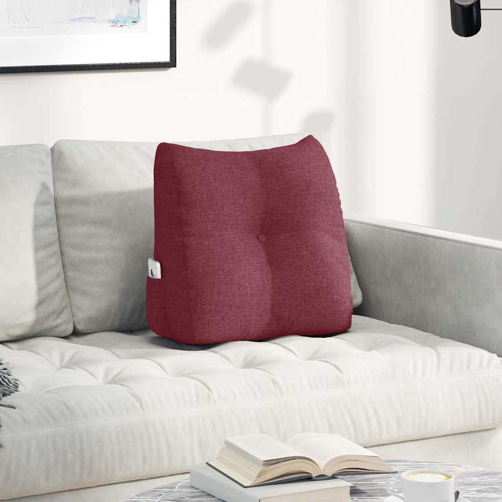 vidaXL Back Cushion Light Grey 45 x 24 x 50 cm Fabric