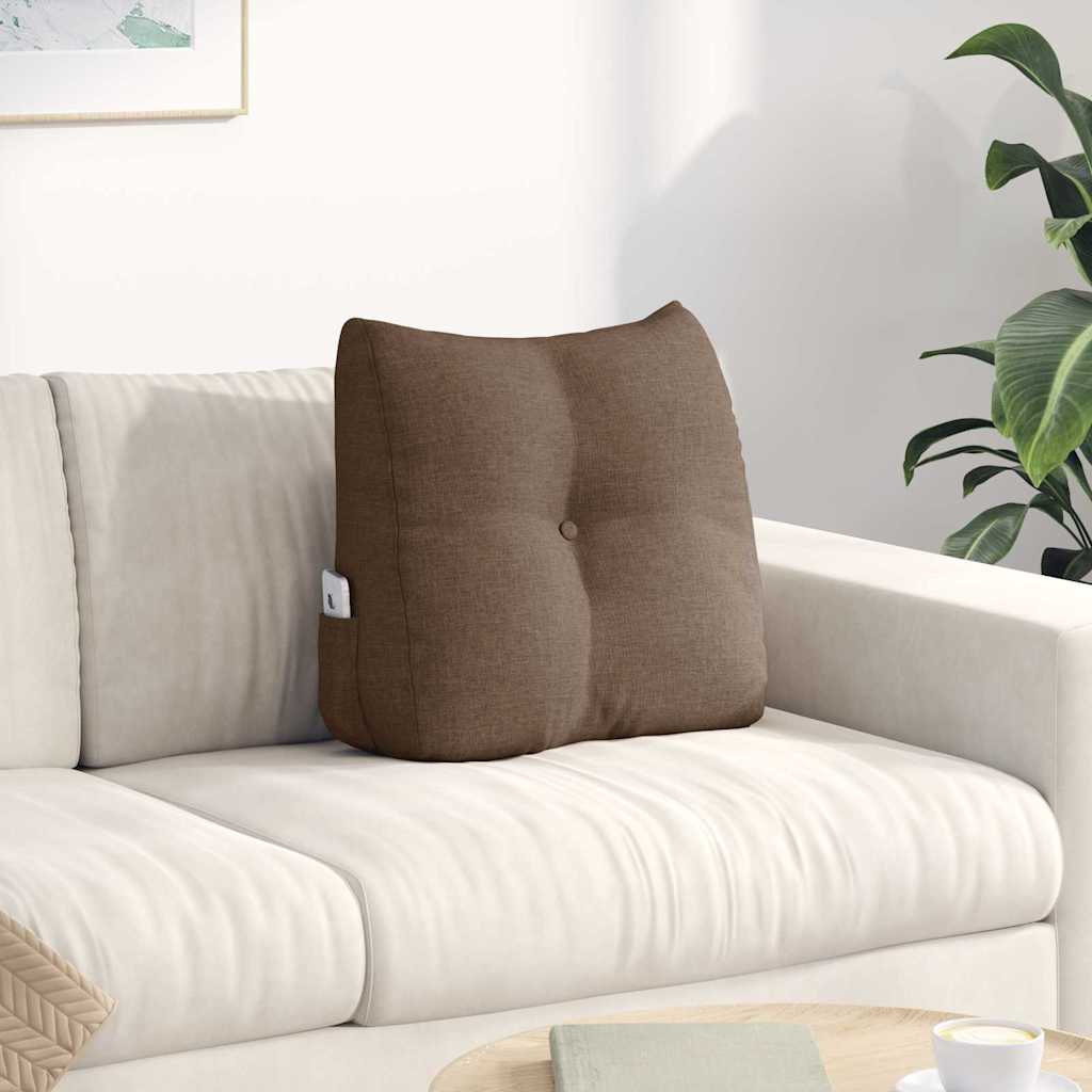vidaXL Back Cushion Light Grey 45 x 24 x 50 cm Fabric