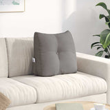 vidaXL Back Cushion Light Grey 45 x 24 x 50 cm Fabric