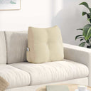 vidaXL Back Cushion Light Grey 45 x 24 x 50 cm Fabric