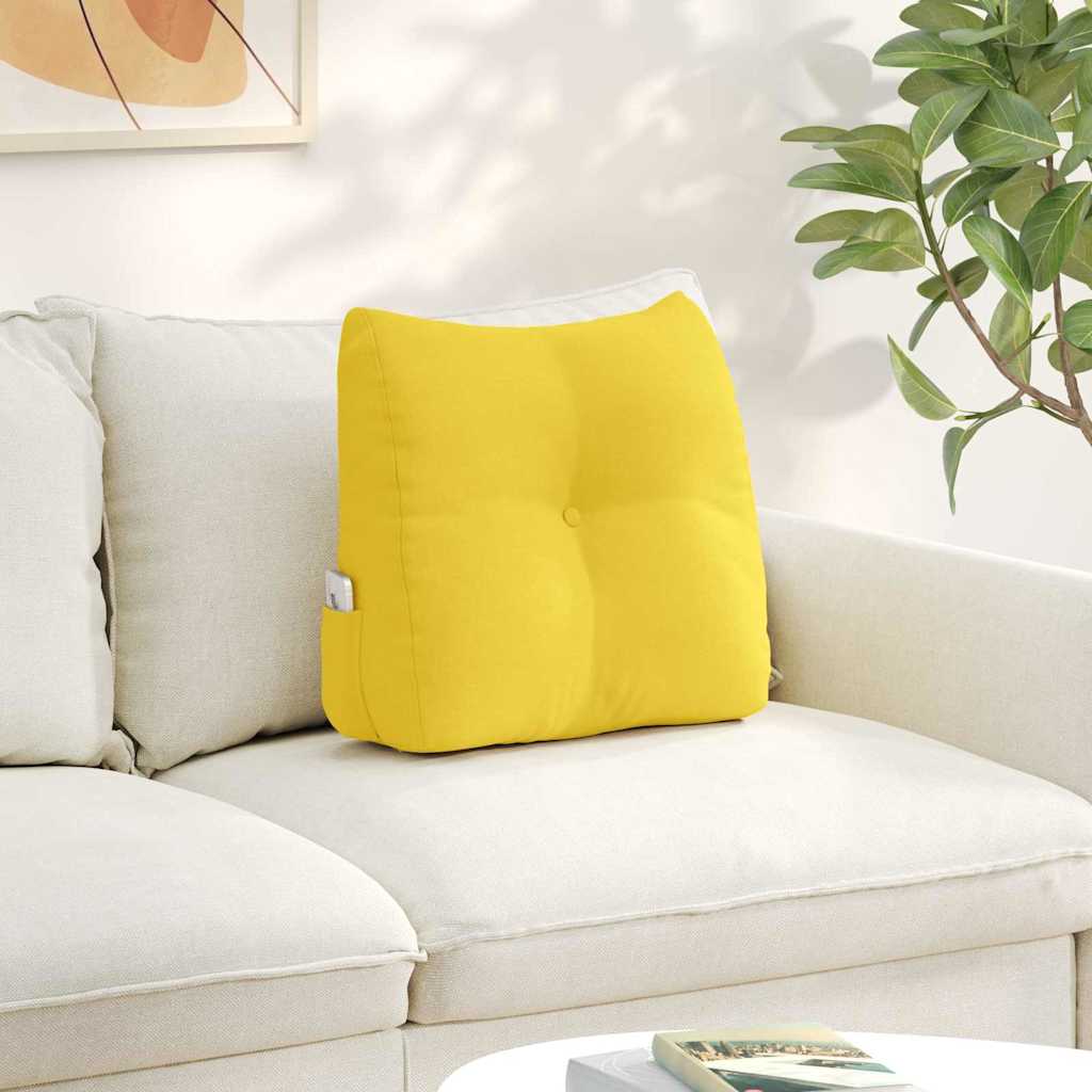 vidaXL Back Cushion Light Grey 45 x 24 x 50 cm Fabric
