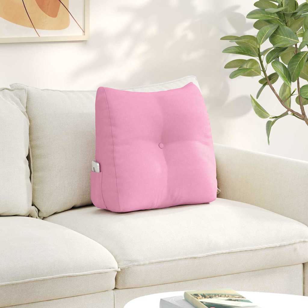 vidaXL Back Cushion Light Grey 45 x 24 x 50 cm Fabric