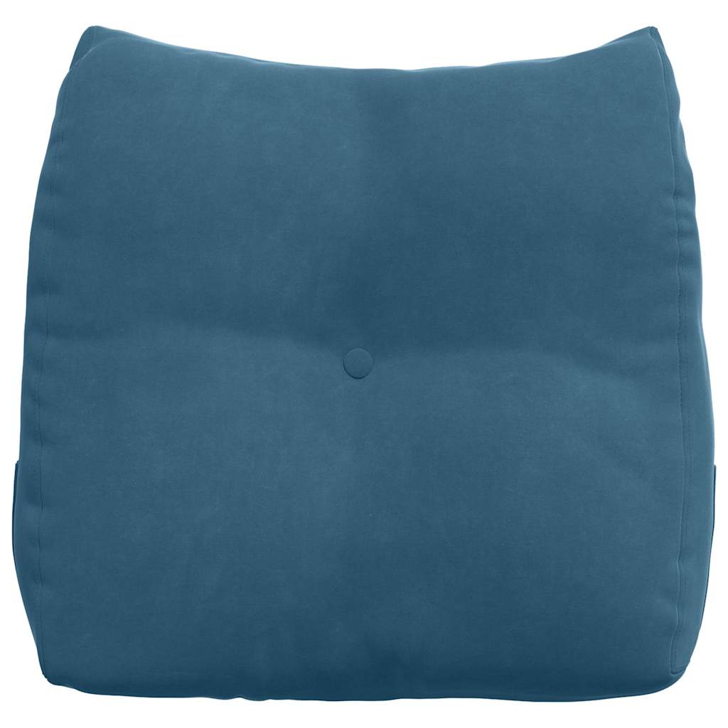 vidaXL Rugkussen Blauw 45 x 24 x 50 cm Fluweel