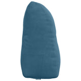 vidaXL Rugkussen Blauw 45 x 24 x 50 cm Fluweel