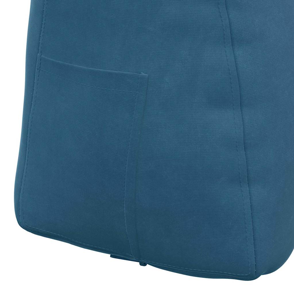 vidaXL Rugkussen Blauw 45 x 24 x 50 cm Fluweel