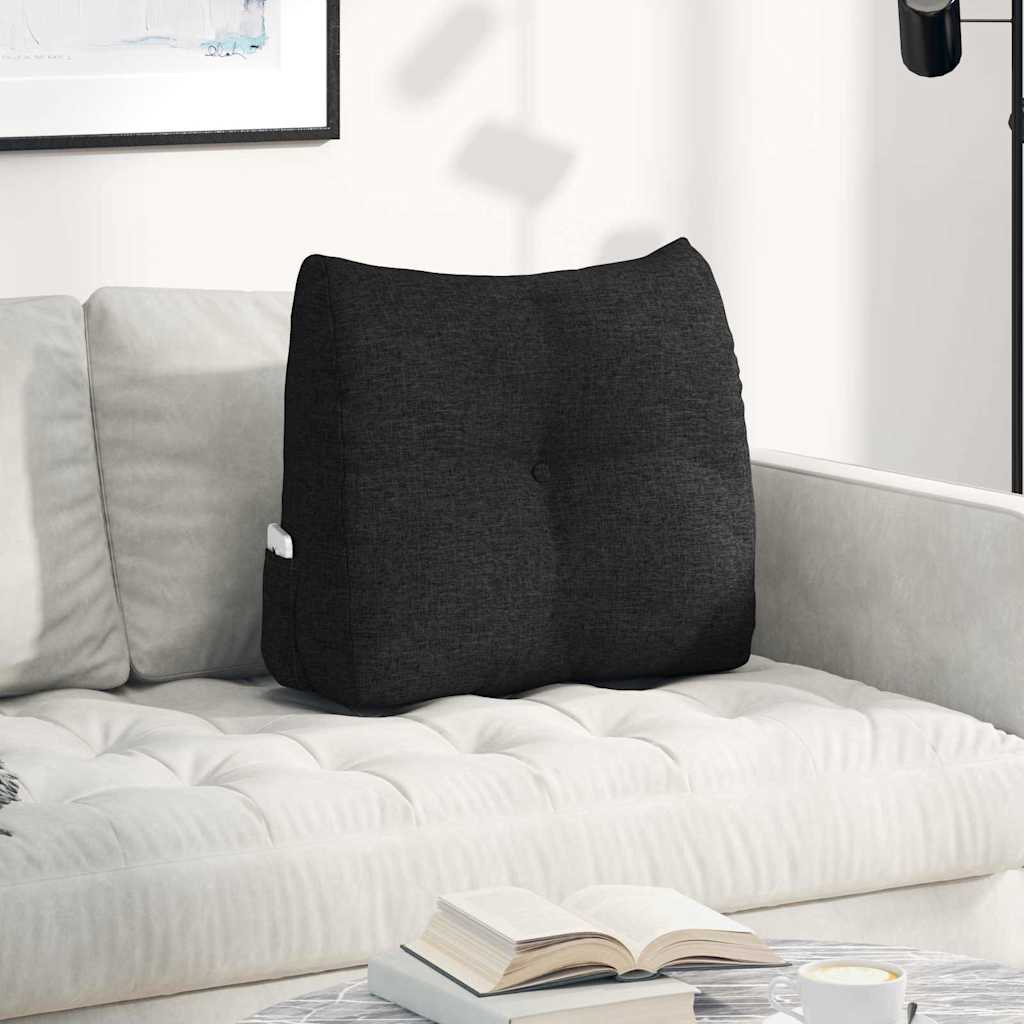 vidaXL Back Cushion Light Grey 45 x 24 x 50 cm Fabric