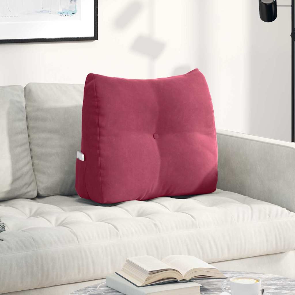 vidaXL Rugkussen Blauw 45 x 24 x 50 cm Fluweel
