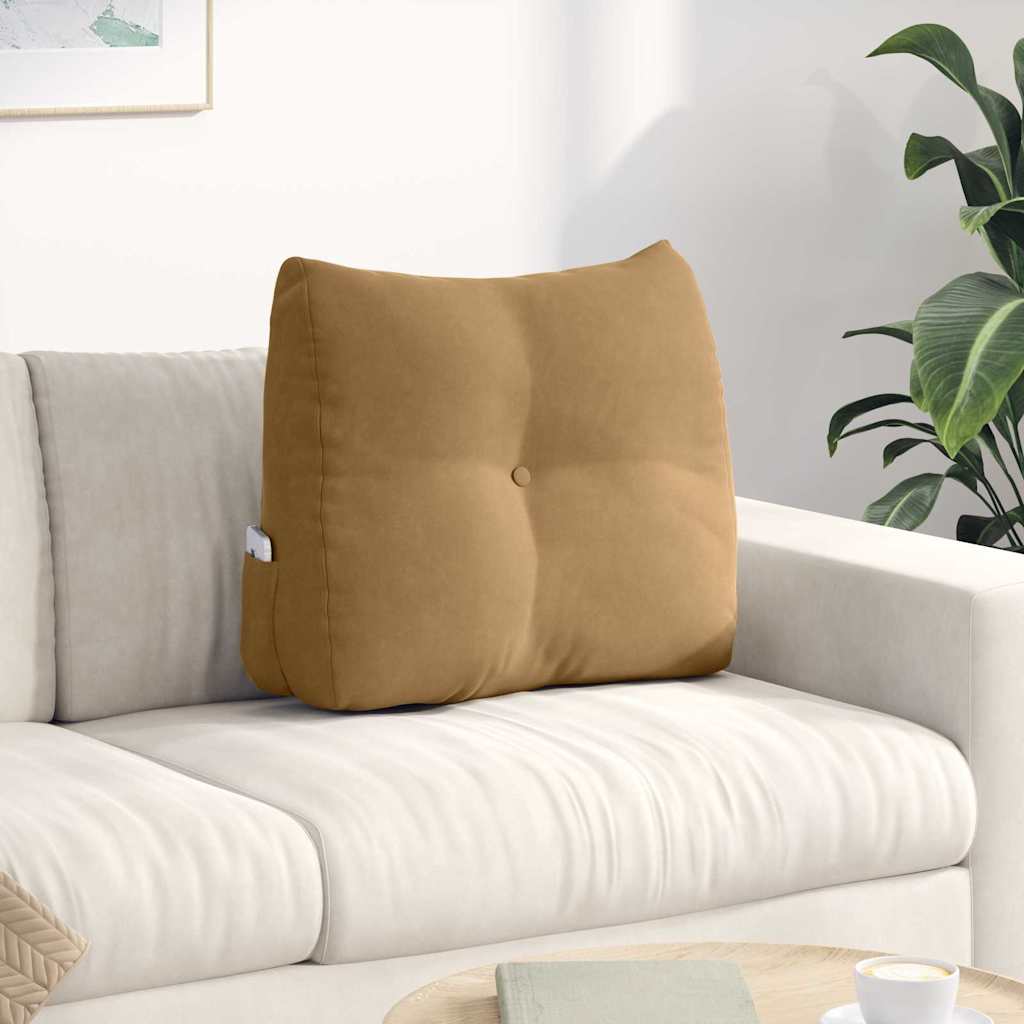 vidaXL Rugkussen Blauw 45 x 24 x 50 cm Fluweel
