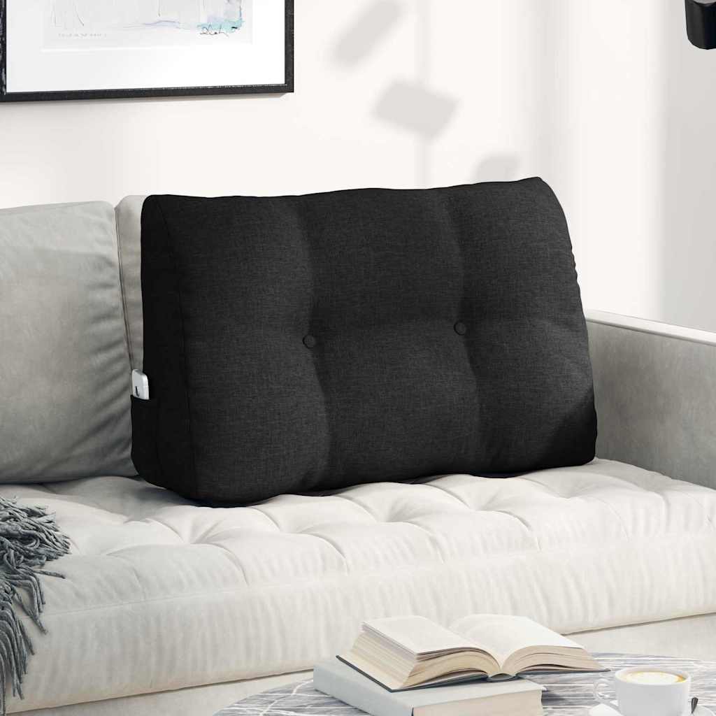 vidaXL Back Cushion Light Grey 45 x 24 x 50 cm Fabric