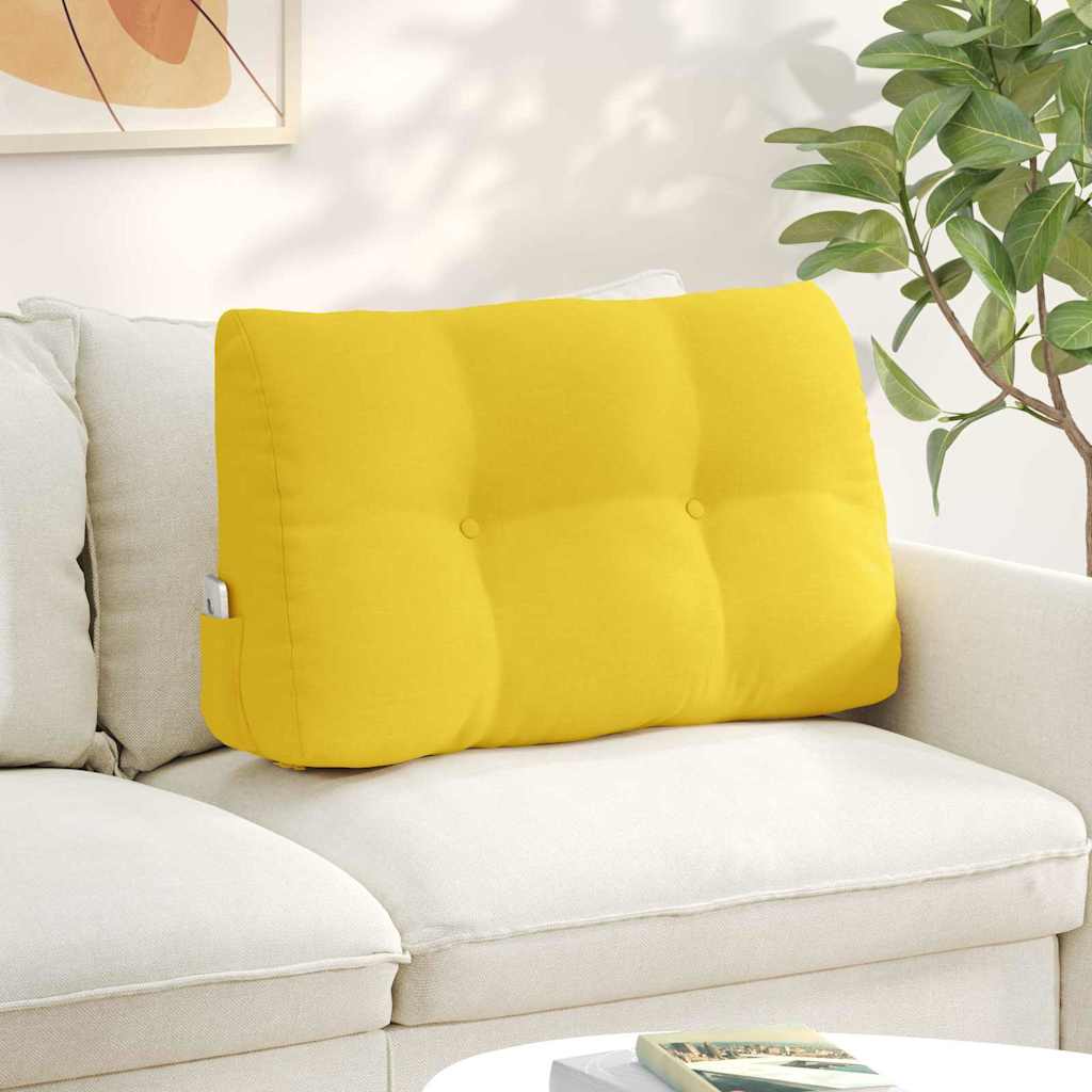 vidaXL Back Cushion Light Grey 45 x 24 x 50 cm Fabric
