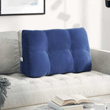 vidaXL Rugkussen Blauw 45 x 24 x 50 cm Fluweel
