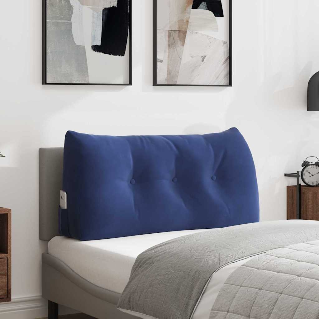 vidaXL Rugkussen Blauw 45 x 24 x 50 cm Fluweel