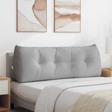 vidaXL Back Cushion Light Grey 45 x 24 x 50 cm Fabric