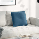 vidaXL Rugkussen Blauw 50 x 45 cm Corduroy stof
