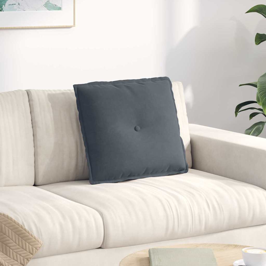 vidaXL Rugkussen Blauw 50 x 45 cm Corduroy stof