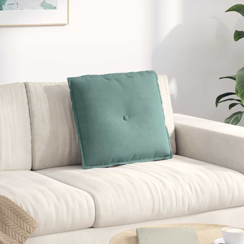 vidaXL Rugkussen Blauw 50 x 45 cm Corduroy stof