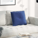 vidaXL Rugkussen Blauw 50 x 45 cm Corduroy stof