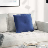 vidaXL Rugkussen Blauw 50 x 45 cm Corduroy stof