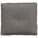 vidaXL Rugkussen Lichtgrijs 50 x 45 cm Corduroy stof