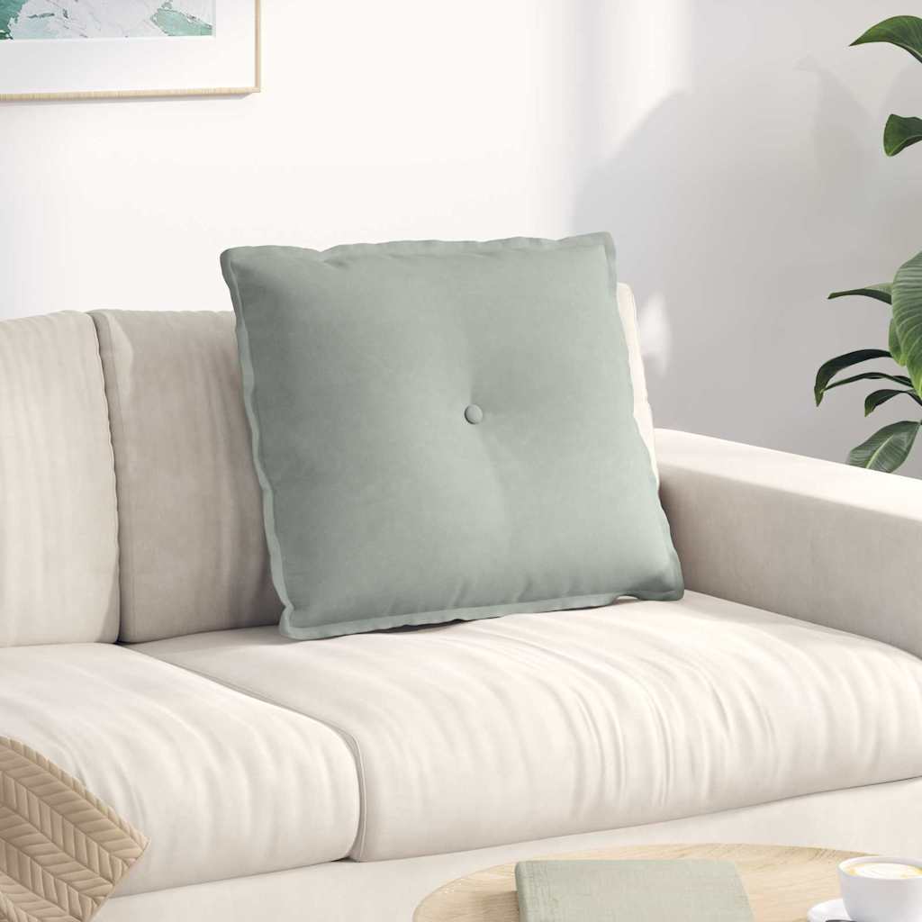 vidaXL Rugkussen Blauw 50 x 45 cm Corduroy stof