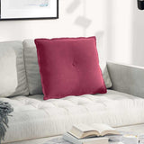 vidaXL Rugkussen Blauw 50 x 45 cm Corduroy stof