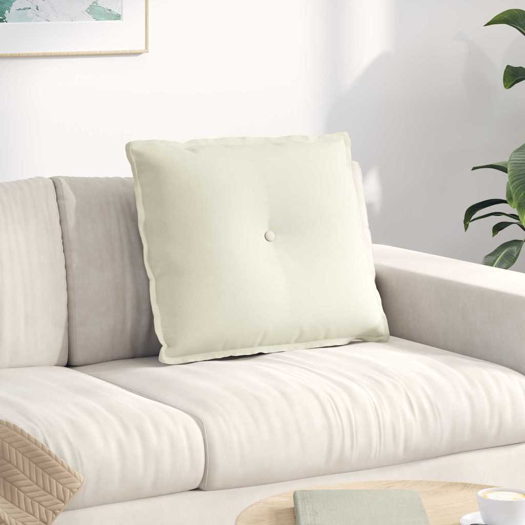vidaXL Rugkussen Blauw 50 x 45 cm Corduroy stof