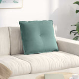 vidaXL Rugkussen Blauw 50 x 45 cm Corduroy stof