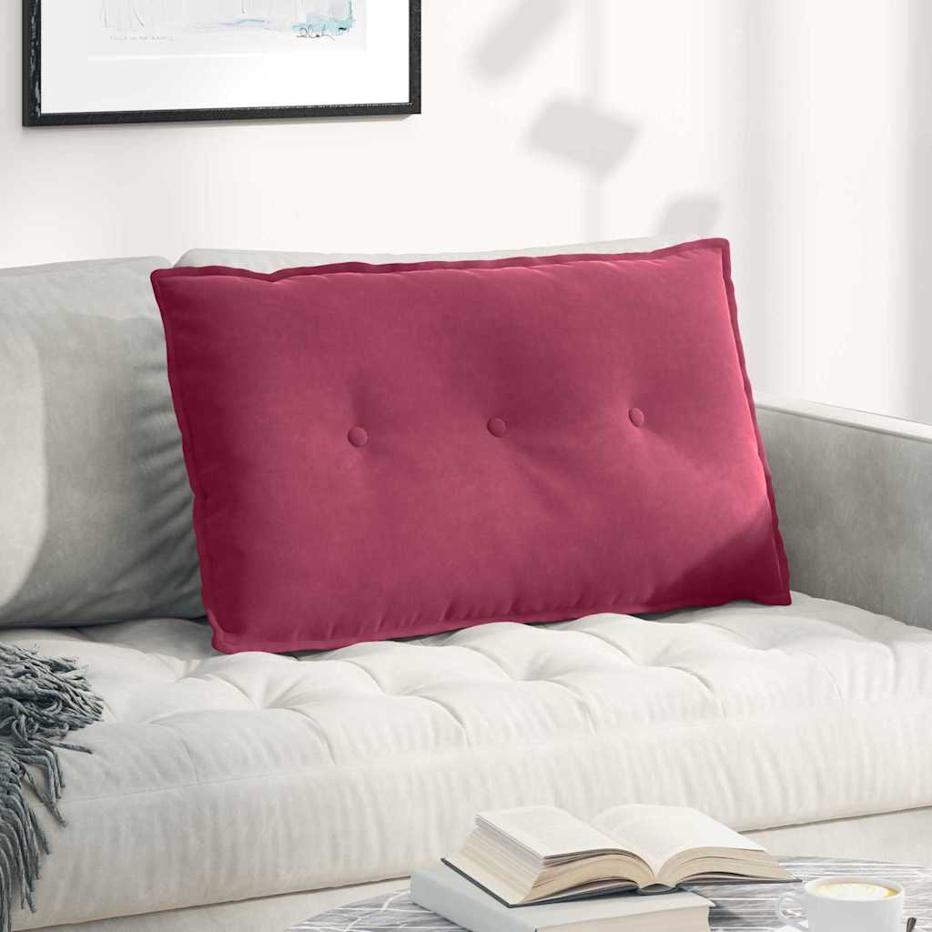vidaXL Rugkussen Blauw 50 x 45 cm Corduroy stof