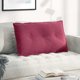 vidaXL Rugkussen Blauw 50 x 45 cm Corduroy stof