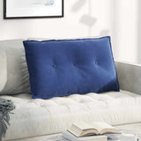 vidaXL Rugkussen Blauw 50 x 45 cm Corduroy stof