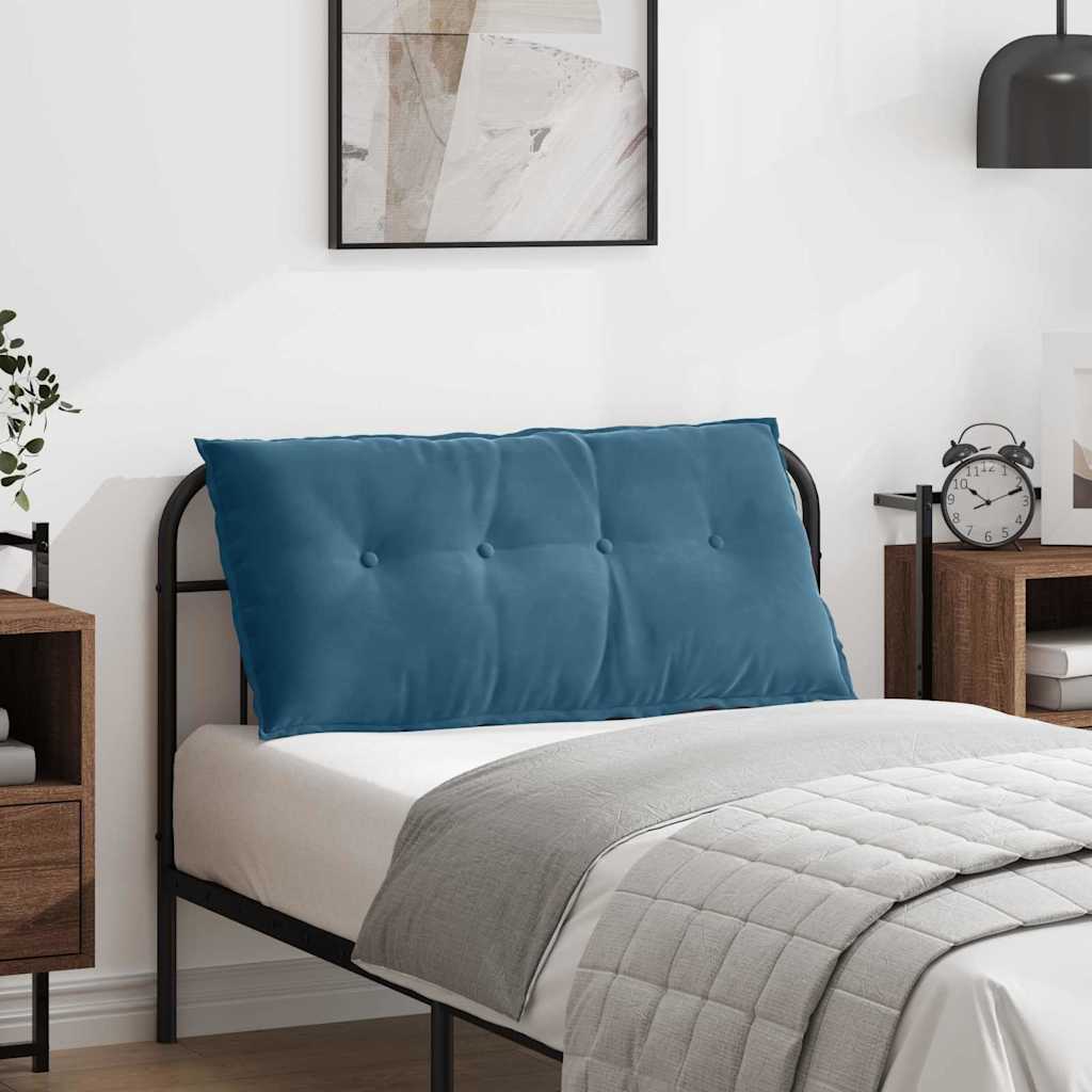 vidaXL Rugkussen Blauw 50 x 45 cm Corduroy stof