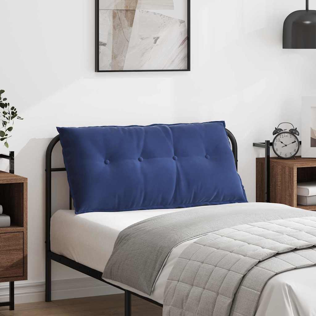 vidaXL Rugkussen Blauw 50 x 45 cm Corduroy stof