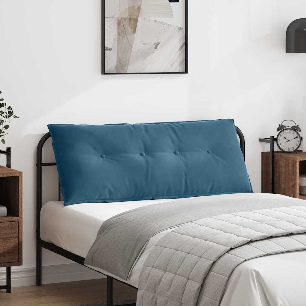 vidaXL Rugkussen Blauw 50 x 45 cm Corduroy stof