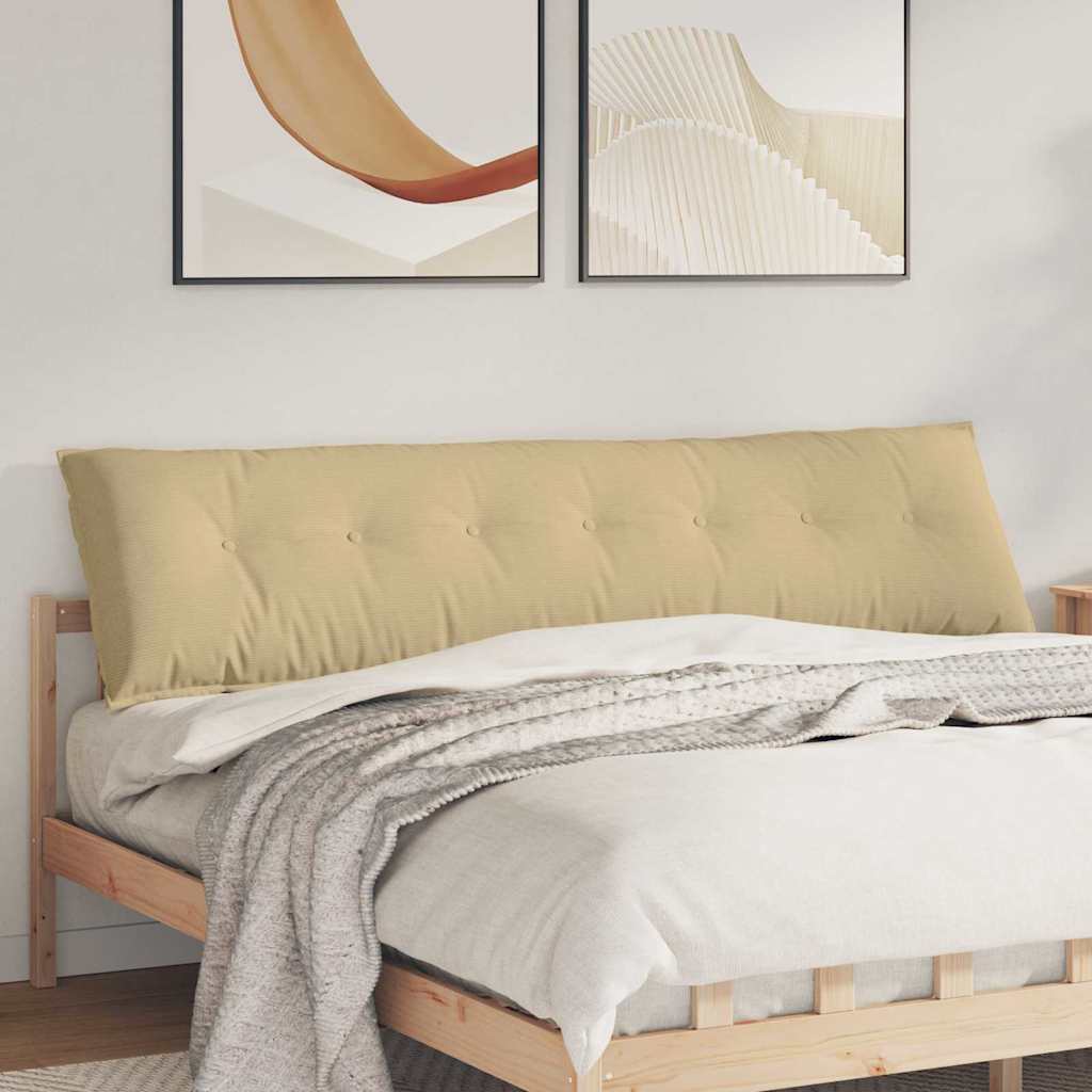 vidaXL Rugkussen Lichtgrijs 50 x 45 cm Corduroy stof