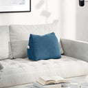 vidaXL Rugkussen Blauw 45 x 20 x 35 cm Corduroy stof