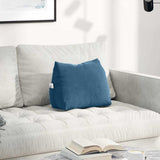 vidaXL Rugkussen Blauw 45 x 20 x 35 cm Corduroy stof