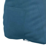 vidaXL Rugkussen Blauw 45 x 20 x 35 cm Corduroy stof